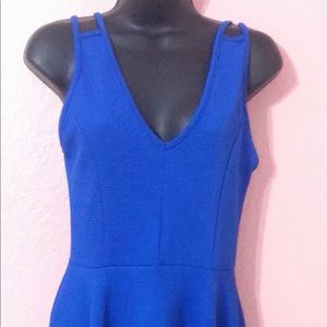 Blue stretchy dress